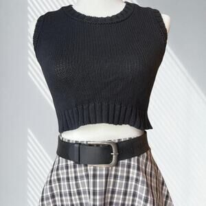 Y2k venus black cropped